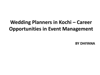 Kochi’s Most Trusted Wedding Planners