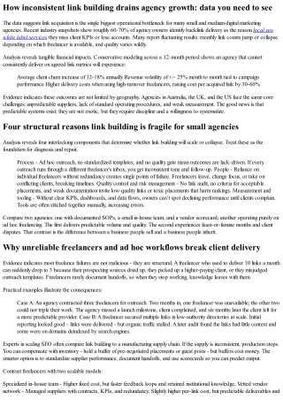 Fixing Link Building: How Small and Medium SEO Agencies Can Build a Reliable, Sc