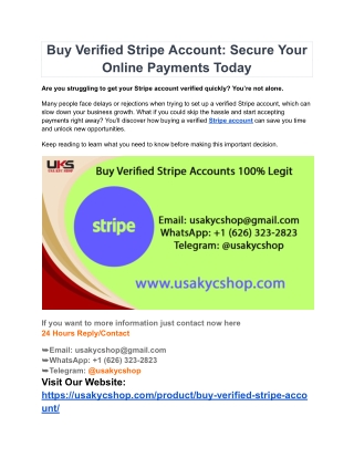Buy Verified Stripe Account_ Secure Your Online Payments Today