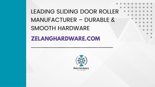 Leading Sliding Door Roller Manufacturer – Durable & Smooth Hardware  ZelangHardware.com