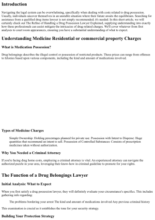 The Process of Working with a Drug Possession Lawyer Explained