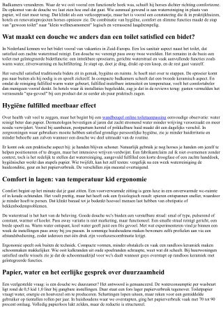 Van toilet naar health: hoe een douche wc je dagelijkse routine verbetert