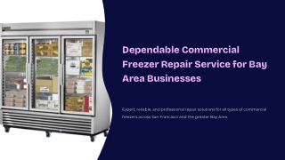 Dependable Commercial Freezer Repair Service for Bay Area Businesses