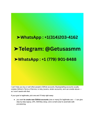 What are the steps to buy GitHub accounts safely_