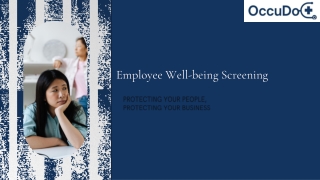Employee Well-being Screening