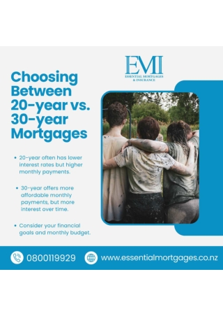 Choosing Between 20-year vs. 30-year Mortgages