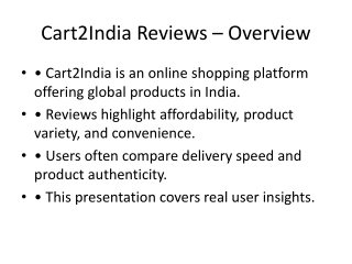 Cart2India Reviews: Real Customer Insights & Buying Experience Overview