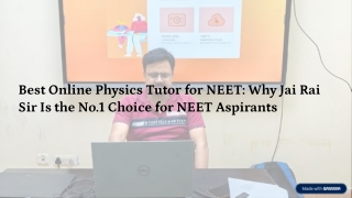 best online physics tutor for neet