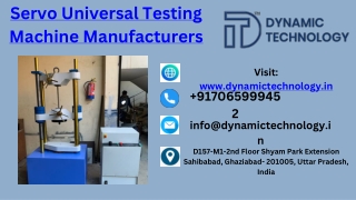 Best Servo Universal Testing Machine Manufacturers - Dynamic Technology