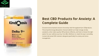 Best CBD Products for Anxiety: A Complete Guide