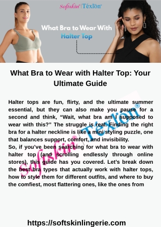 What Bra to Wear with Halter Top Your Ultimate Guide