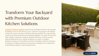 Outdoor Kitchen Sydney