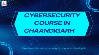 Cybersecurity Course in Chandigarh: Build Expert Security Skills
