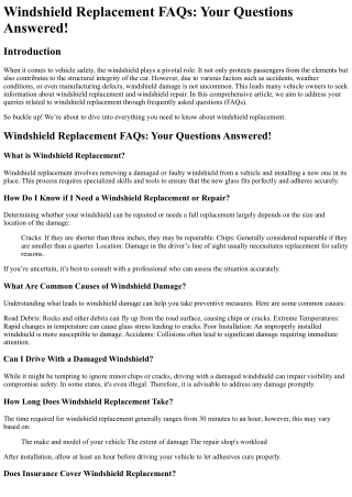 What Freud Can Teach Us About mobile auto glass Spartanburg