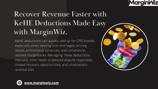 Recover Revenue Faster with KeHE Deductions Made Easy with MarginWiz.
