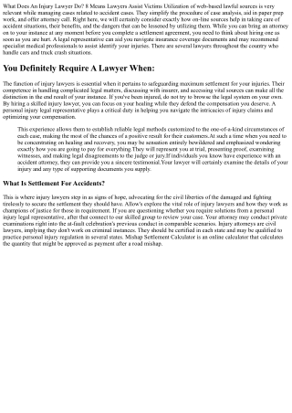 How Can A Personal Injury Lawyer Assistance You?