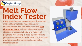 Melt Flow Index Tester ,
