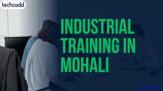 Industrial Training |techcadd - Best IT Training Institute in Mohali, Chandigarh