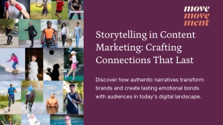 Storytelling in Content Marketing: Crafting Connections That Last