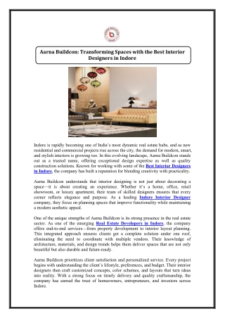 Best Interior Designers in Indore