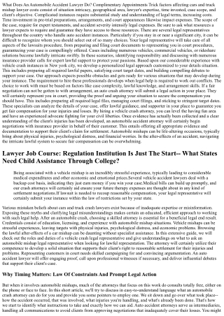 What Does A Vehicle Crash Legal Representative Do: A Guide To Lawful Depiction