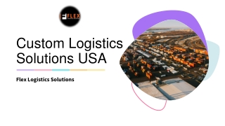 Custom logistics solutions USA