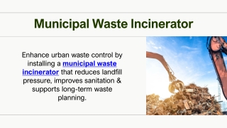 Municipal Waste Incinerator