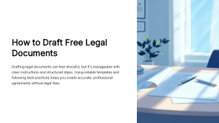 How to Draft Free Legal Documents