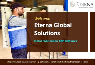 Metal Fabrication ERP Software