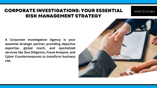 Corporate Investigations Your Essential Risk Management Strategy