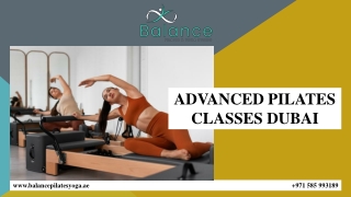 ADVANCED PILATES CLASSES DUBAI