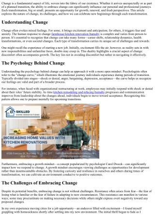 Embracing Change And Celebrating New Beginnings With Each Transformation!