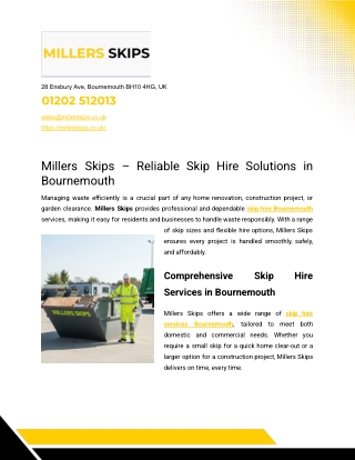 Millers Skips - PDF Sharing
