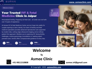 Best IVF Doctor in Jaipur- Asmee Clinic