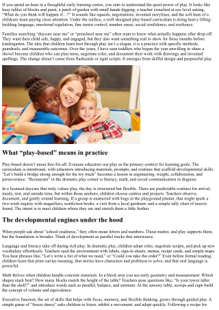 Early Learning Centre Curriculum: Play-Based Learning Benefits