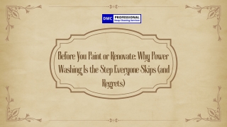 Before You Paint or Renovate Why Power Washing Is the Step Everyone Skips (and Regrets)