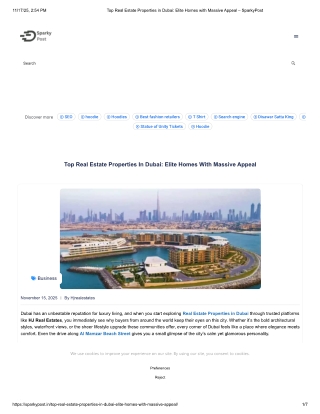 Top Real Estate Properties in Dubai - Elite Homes with Massive Appeal