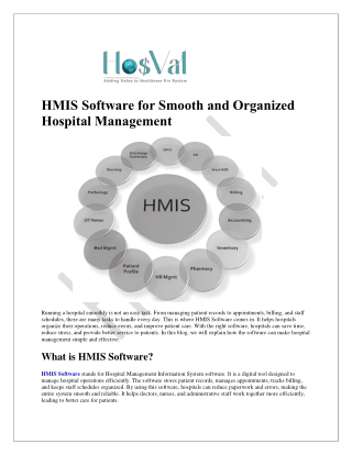 HMIS Software for Smooth and Organized Hospital Management