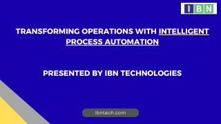 Intelligent Process Automation for SMEs | USA
