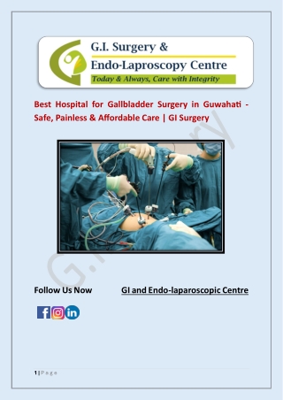 Best Hospital for Gallbladder Surgery in Guwahati - Safe, Painless & Affordable
