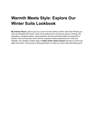Warmth Meets Style_ Explore Our Winter Suits Lookbook