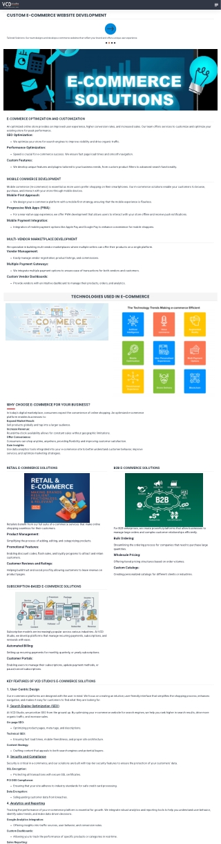 E-commerce Solutions