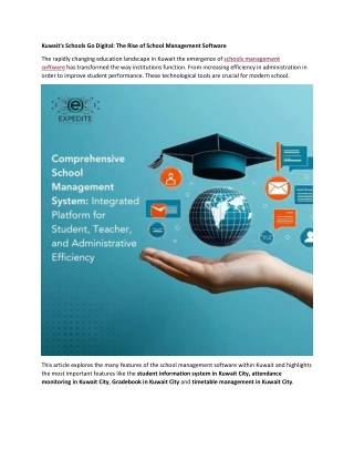 School Management Software in Kuwait