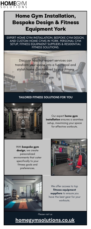 Home Gym Installation, Bespoke Design & Fitness Equipment in York