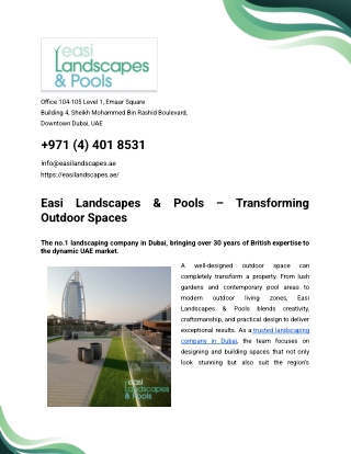 Easi Landscapes - PDF Sharing