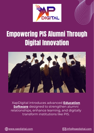 PIS Alumni Management Software by XapDigital – Smart Digital Engagement Solution