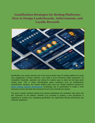 Gamification in Betting_ Designing Leaderboards, Achievements, and Loyalty Programs