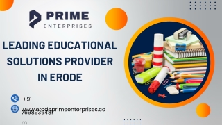 LEADING EDUCATIONAL SOLUTIONS PROVIDER IN ERODE