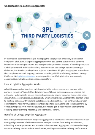logistics aggregator