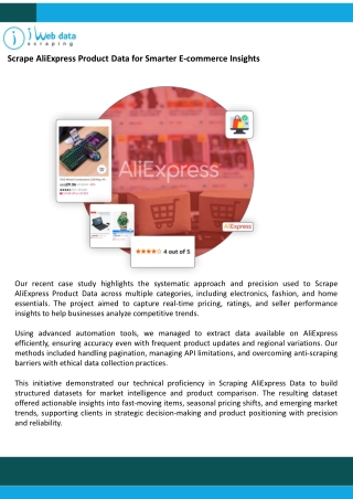 Scrape AliExpress Product Data for Smarter E-commerce Insights